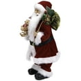 thumbnail image 4 of Northlight Standing Santa Claus with Teddy Bear Christmas Figure - 24", 4 of 7