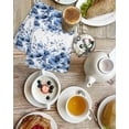 thumbnail image 4 of Blue Floral Kitchen Dish Towels for Drying Dishes Set of 2, Vintage Farmhouse Garden Flower Leaves Waffle Weave Microfiber Hand Tea Bathroom Towels Quick Dry & Absorbent Towel 15.7x23.6, 4 of 7