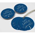 thumbnail image 4 of Inkdotpot Pack Of 50 Real Silver Foil Paper Tags Let Love Sparkle Wedding Favor Hang Tags, 4 of 6