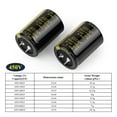thumbnail image 2 of 2Pcs Electrolytic Capacitor 450V 100UF 150UF 180UF 330UF 470UF 820UF For Hifi Amplifier High Frequency Low ESR
--------
,Long Lasting, 2 of 6