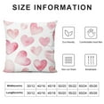 thumbnail image 5 of GOSMITH  Pink Rabbit Hearts Throw Pillow Covers Bedroom Couch Sofa Square Pillow, 5 of 5