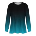 thumbnail image 3 of biudgviw Fall Tops for Women Crew Neck Flowy Long Sleeve Trendy Shirts Loose Fit Comfortable Tee Vacation Tunic Clothes, 3 of 4