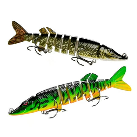 Luya bait for long-range fishing simulation biomimetic sea bass bait multi joint bait hard bait fishing gear swimming bait