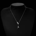 thumbnail image 5 of Necklaces & Pendants 8 Shaped Tassel Initial Necklace for Women – Silver Letter Necklace with A to Z Alphabet Keepsake Modern Jewelry for Teens, 5 of 6