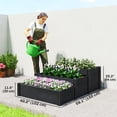 thumbnail image 3 of Outsunny Vinyl Raised Garden Bed Kit, 3-Tier Elevated Garden Box, 3 of 10