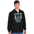 thumbnail image 5 of Cowgirl Boots Southern Zip Up Hoodie Men's Women's Brisco Brands M, 5 of 6