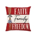 thumbnail image 1 of Tirar Fundas de Almohada Funda de Almohada 18x18 Pulgadas Independiente Estrella Del Sol 4 de Julio Bandera Funda de Almohada Funda de Cojín Funda de Almohada Suave Funda de Almohada Decorativa Fundas, 1 of 7