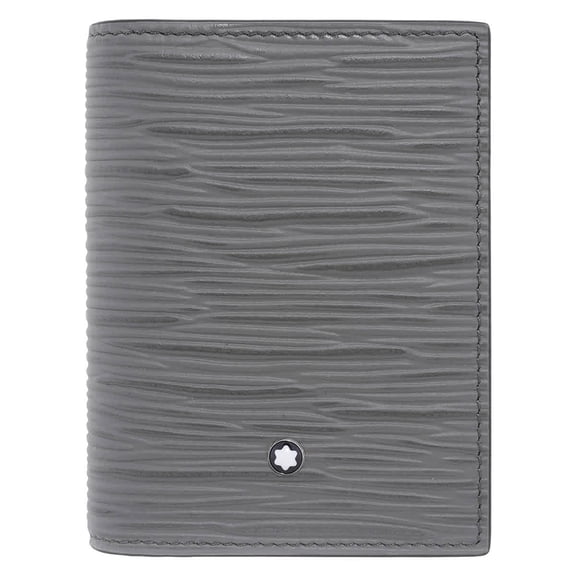 Montblanc Medium Grey 4810 Leather Card Holder