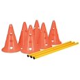 thumbnail image 1 of TRIXIE Dog Agility Hurdle Cone Set, Portable Canine Agility Training Set, 6 Exercise Cones with 3 Agility Rods, 1 of 9