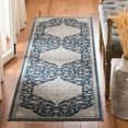 thumbnail image 2 of SAFAVIEH Vintage Sloane Geometric Oriental Area Rug, Slate/Blue, 5'3" x 7'6", 2 of 8