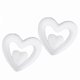 thumbnail image 4 of EeaseMX 5 bolas colgantes con forma de corazón doble para el Día de la Madre, boda o compromiso (blanco), 4 of 7