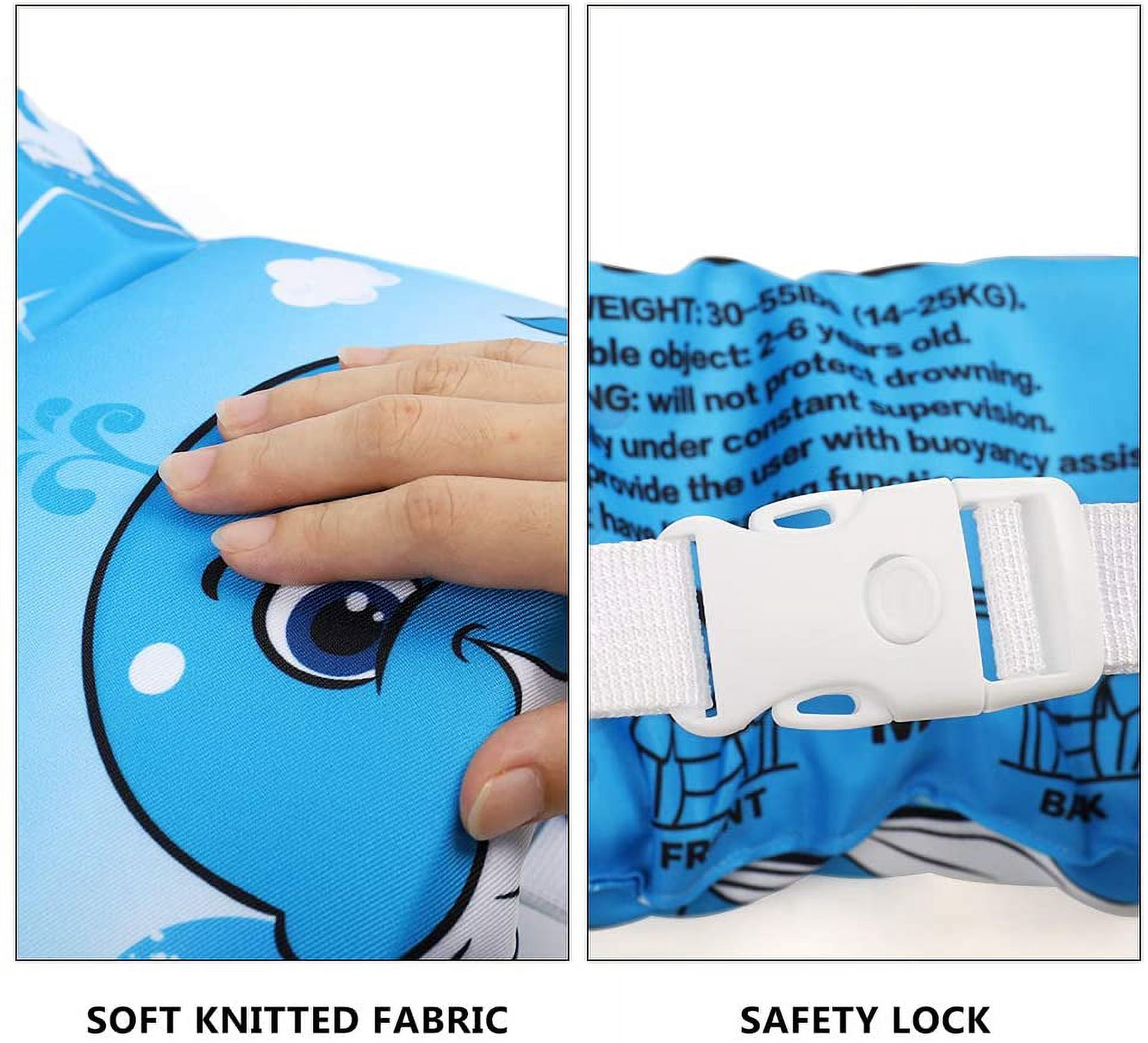 LIANTRAL Kids Swim Vest Life Jacket with Arm Floaties Wings for 30-50 pounds Toddler