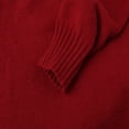 thumbnail image 5 of ASFGIMUJ 2023 New Style Knitted Pullover Top For Women Loose V Neck Casual Versatile Knitted Shirt For Women Red S, 5 of 7