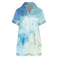 thumbnail image 4 of MEICHEN Pajamas for Women Set Colorful Printed Casual and Comfortable Women's Shorts Short Sleeved Set Summer Essentials Fashion Sleepwear, 4 of 4