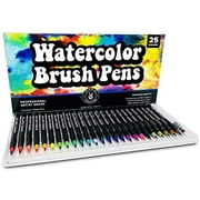 Premium Watercolor Brush Pens Artist Water Coloring Brush Tip Markers Set of 25 Paint Pen