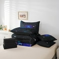 thumbnail image 4 of YST Gemini 7-Piece Twin Comforter Set, Neon Blue Nebula, Cosmic, 4 of 4