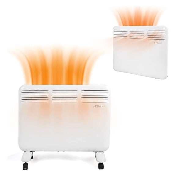 Super Efficient Heater for Indoor Use, 1000W Freestanding Portable Quiet Heaters with Adjustable LED Digital Control, Overheating Protection