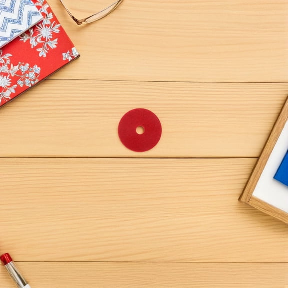 TEHAUX Cymbal Felt Pads Red Premium Felt Universal Compatibility 24Pcs