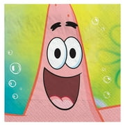 Oceanic Bliss Luncheon Napkins - 16 Pack - SpongeBob Design - Party Supplies - Fun and Colorful - Absorbent and Durable - Perfect for Kids' Parties