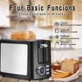 thumbnail image 5 of Tostadora Tostadora de 2 rebanadas con ranura ancha Las mejores tostadoras inteligentes con pantalla Prime con temporizador de cuenta regresiva digital LCD y función de bagel/descongelación/cancelació, 5 of 5