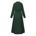 thumbnail image 6 of HJYCHN Elegant Ladies Blouse Dress with Long Sleeve High Waist Design for Everyday Casual Wear Green M, 6 of 6