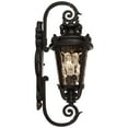 thumbnail image 5 of John Timberland Casa Marseille Vintage Rustic Outdoor Wall Light Fixture Veranda Bronze Scroll 22" Champagne Hammered Glass for Post Exterior Barn, 5 of 6