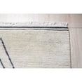 thumbnail image 2 of EORC DO03IV4X12 Hand-Knotted Wool Moroccan  Rug, 4' x 12', Ivory Area Rug, 2 of 5