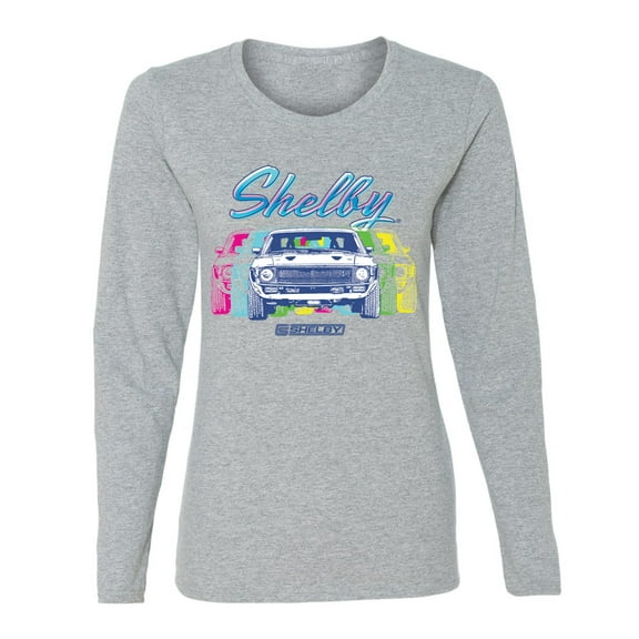Wild Bobby Ford Shelby GT Color Shift Retro Women Graphic Long Sleeve Tee