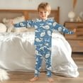thumbnail image 6 of joogoo Cartoon Whale 2 Piece Long Sleeve Tee and Pants Cotton Pajama Set 6Y, 6 of 7