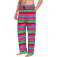 thumbnail image 6 of Hirioo Colorful Mexican Stripes for Women's PJ Pajama Pants Sleep Pants Women's Home Trousers with Pockets,S-3XL-Small, 6 of 6