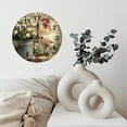 thumbnail image 3 of 10-Inch Silent Wooden Wall Clock, " Rooster Near Daisies in A Bucket Clock "  Silent Non-Ticking Clock, Battery Operated (AA Batteries Not Included), Artistic Home Decor, 3 of 8