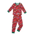 thumbnail image 1 of Kmbangi Family Matching Pajamas Set Christmas Theme Print Tops Pants Sleepwear, 1 of 8