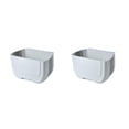 thumbnail image 2 of Kearding Cubo de basura eficiente y duradero para la gestión de residuos de cocina cubo de basura multifuncional montado en la pared blanco gris blanco 2Conjunto, 2 of 6