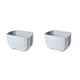 thumbnail image 4 of Cubo de basura liviano Yuarrent Residuos de cocina gris blanco 2Conjunto, 4 of 6