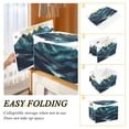 thumbnail image 2 of Yayeee Collapsible Cube Storage Bin with Lid Fabric Closet Decorative Basket with Handles, Blue Mountains, 2 of 7