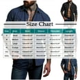 thumbnail image 4 of UVEASISHA Men's Denim Shirts Long Sleeve Button Up Shirts Vintage Washed Work Shirt Cowboy Casual Western Jean Tops with Pockets Navy M, 4 of 7