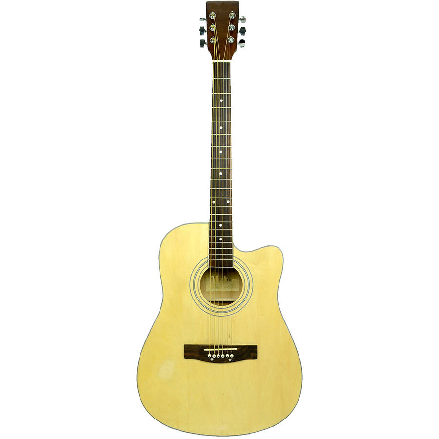 Directly Cheap FullSize 41" Cutaway Acoustic/Electric Guitar with 4