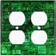 thumbnail image 4 of Metal Light Switch Plate Cover Cafe Diner Coffee Sign Green COF025, 4 of 13