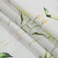 thumbnail image 4 of TWOPAGES 26"x63" Linen Blend Curtain Country Floral Light Filtering Pinch Pleat Drape for Door Window, 1 Panel, Narcissus, 4 of 6