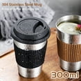 thumbnail image 5 of 300ml Stainless Steel Vacuum Insulated Tumbler Cup with Lid Coffee Mug Insulated Travel Mug for Coffee Beer Keep Drinks Steaming Hot or Ice Cold, 5 of 8