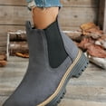 thumbnail image 5 of Winter Boots for Women, Snow Boots Warm Fur Lined Comfortable Ankle Waterproof Anti Slip Chelsea Boot (Gray,39), 5 of 9
