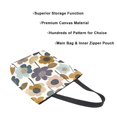 thumbnail image 3 of FORMRS Womens Canvas Tote Bag with Zipper Inner Pocket Shoulder Handbag, Colorful Floral, 3 of 7