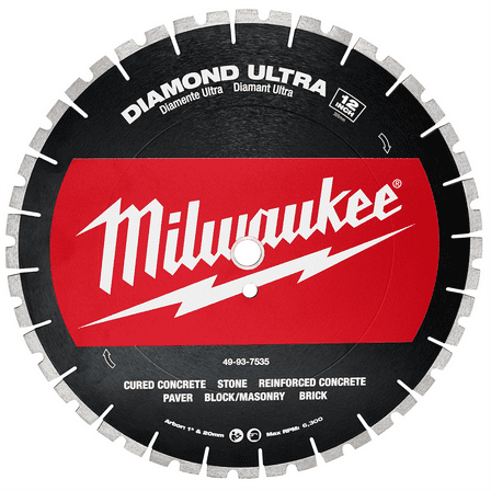 Milwaukee Tool 12" Diamond Ultra Segmented Blade