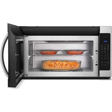 Whirlpool - 2.1 Cu. Ft. Over-the-Range Microwave with Sensor Cooking - Stainless steel