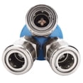 thumbnail image 4 of Conector neumático tipo C Zhivalor Acoplador rápido de 2 vías/3 vías 1/4', 4 of 8