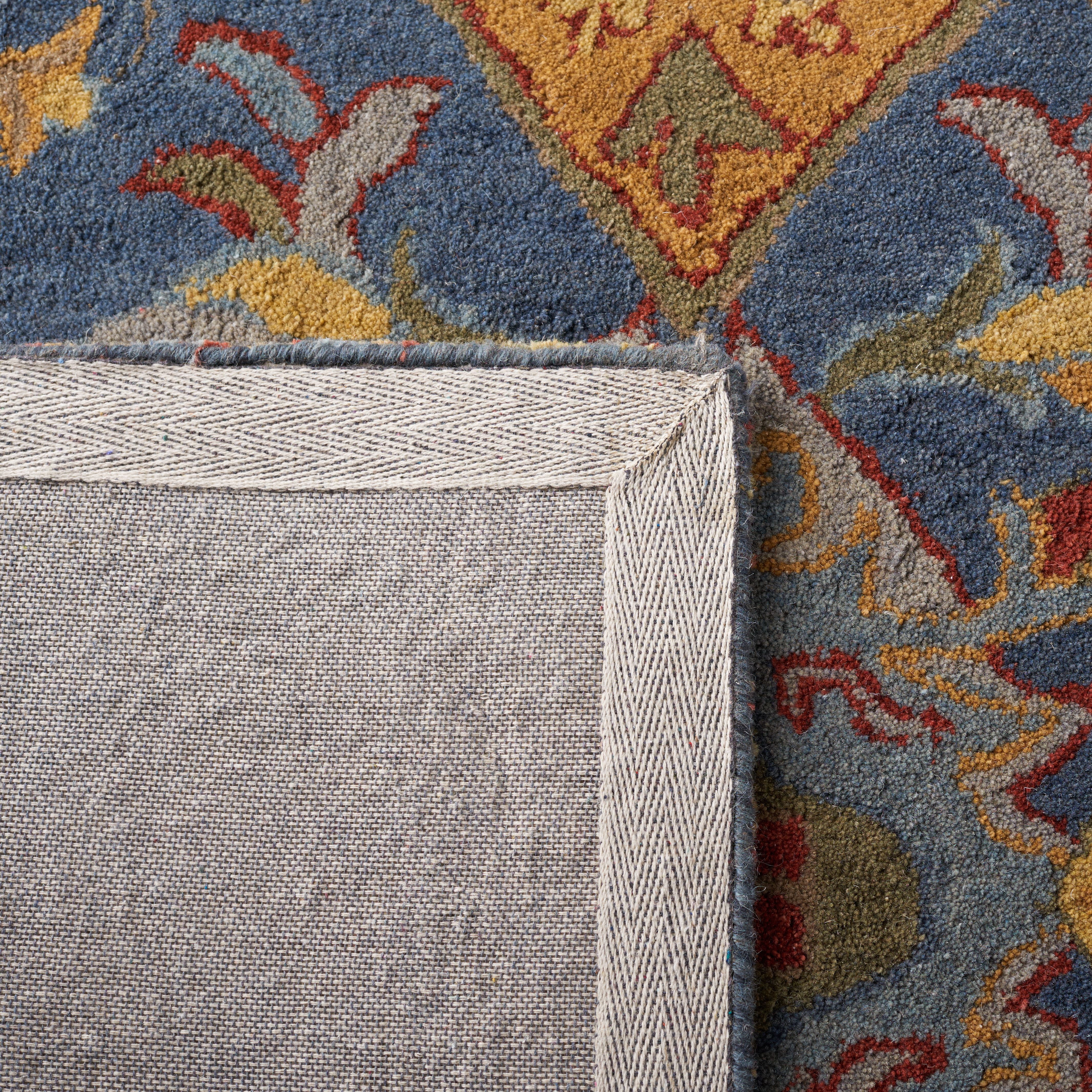 Safavieh Heritage Reanna Oriental Wool Area Rug, Navy/Gold, 4' x 6'