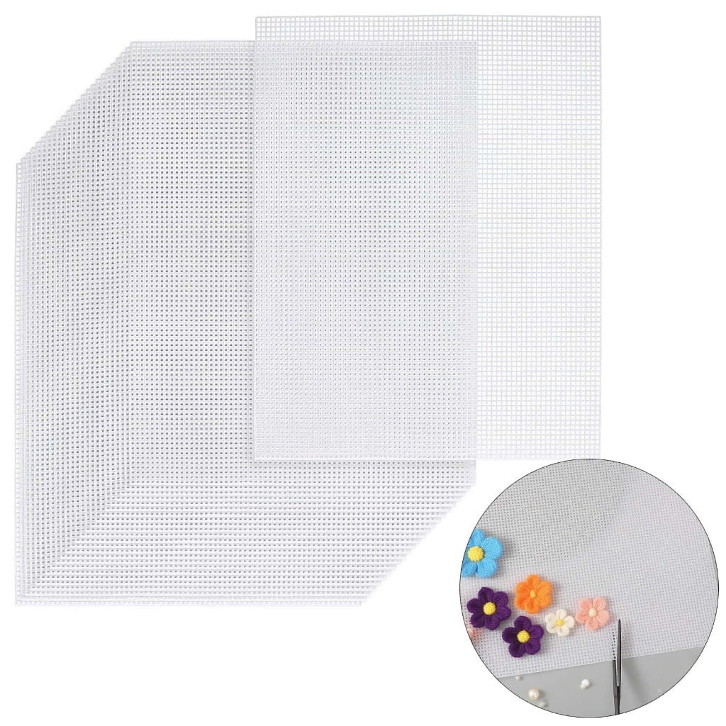 Zeiwohndc Professional Plastic Canvas Sheets Smooth Outside Needlepoint Base Pad