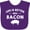Purple, variant on Inktastic Life's Better with Bacon Boys or Girls Baby Bib