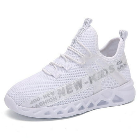 

HQZMY Kids Running Shoes Boys Girls Lightweight Breathable Walking Sports Sneakers Gym