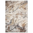thumbnail image 1 of Area Rug 8x10 Machine Washable Living Room Rug, Non-Slip Faux Wool Soft Floor Carpet, Low Pile Modern Abstract Rug, Foldable Nursery Rug for Bedroom, Dining Room, Office, Brown, 1 of 21